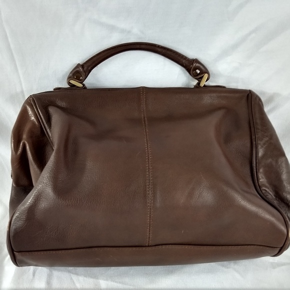 VINTAGE LEATHER CLAMSHELL PURSE HASTING & SMITH - Picture 4 of 7